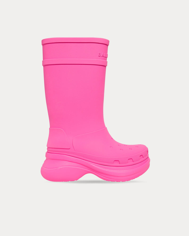 Balenciaga x Crocs Rubber Bright Pink Boots - 1