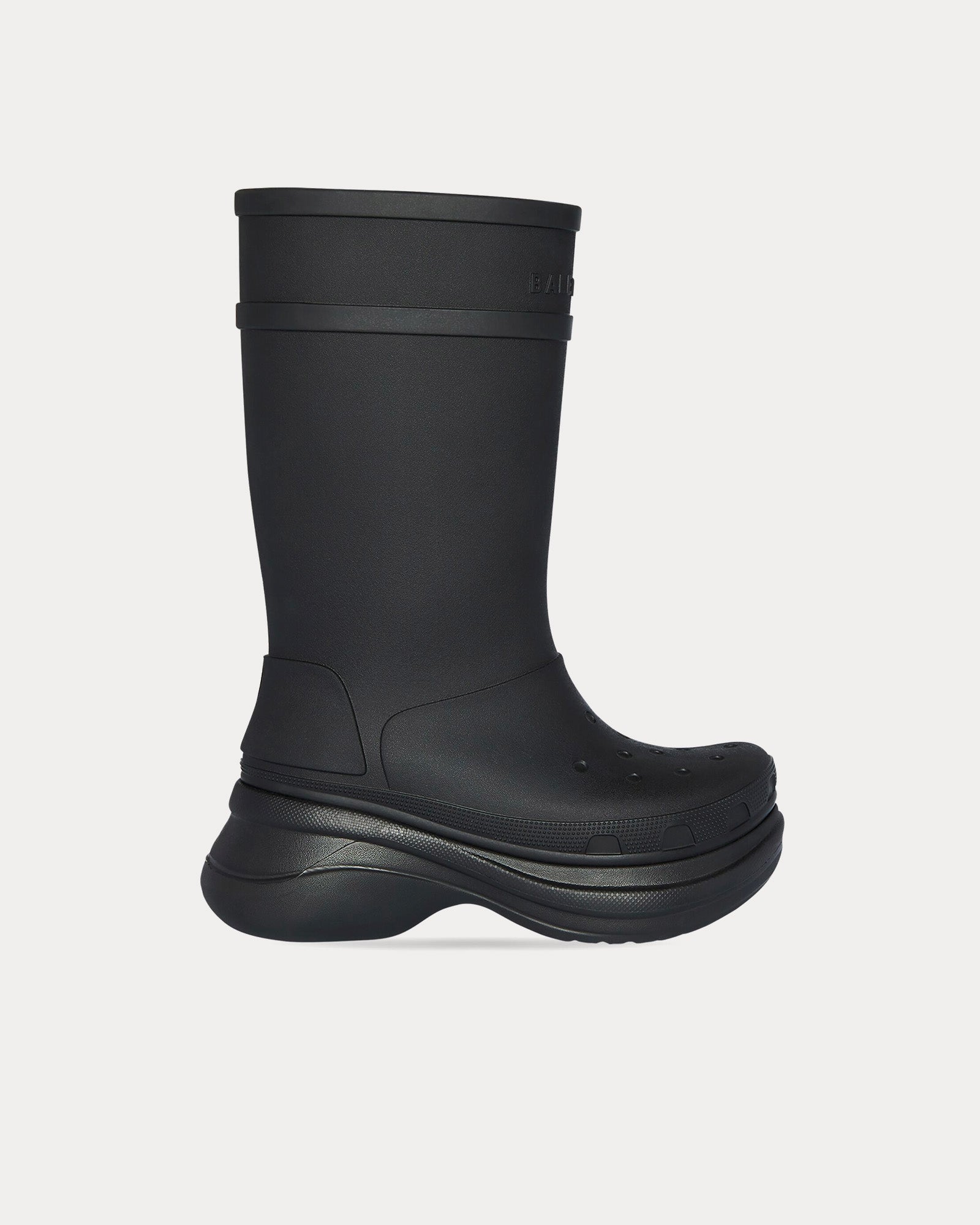 Balenciaga x Crocs Rubber Black Boots - 1