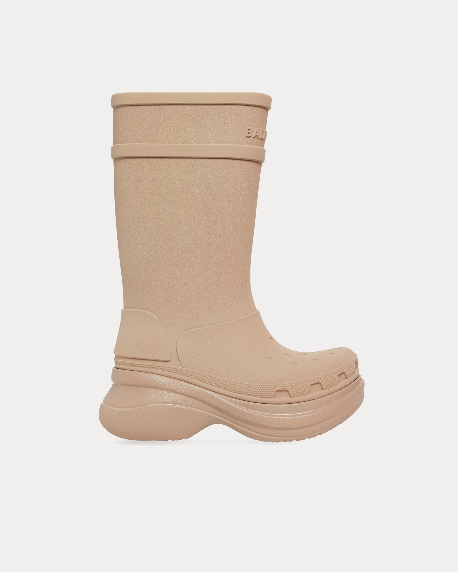 Balenciaga x Crocs Rubber Beige Boots - 1