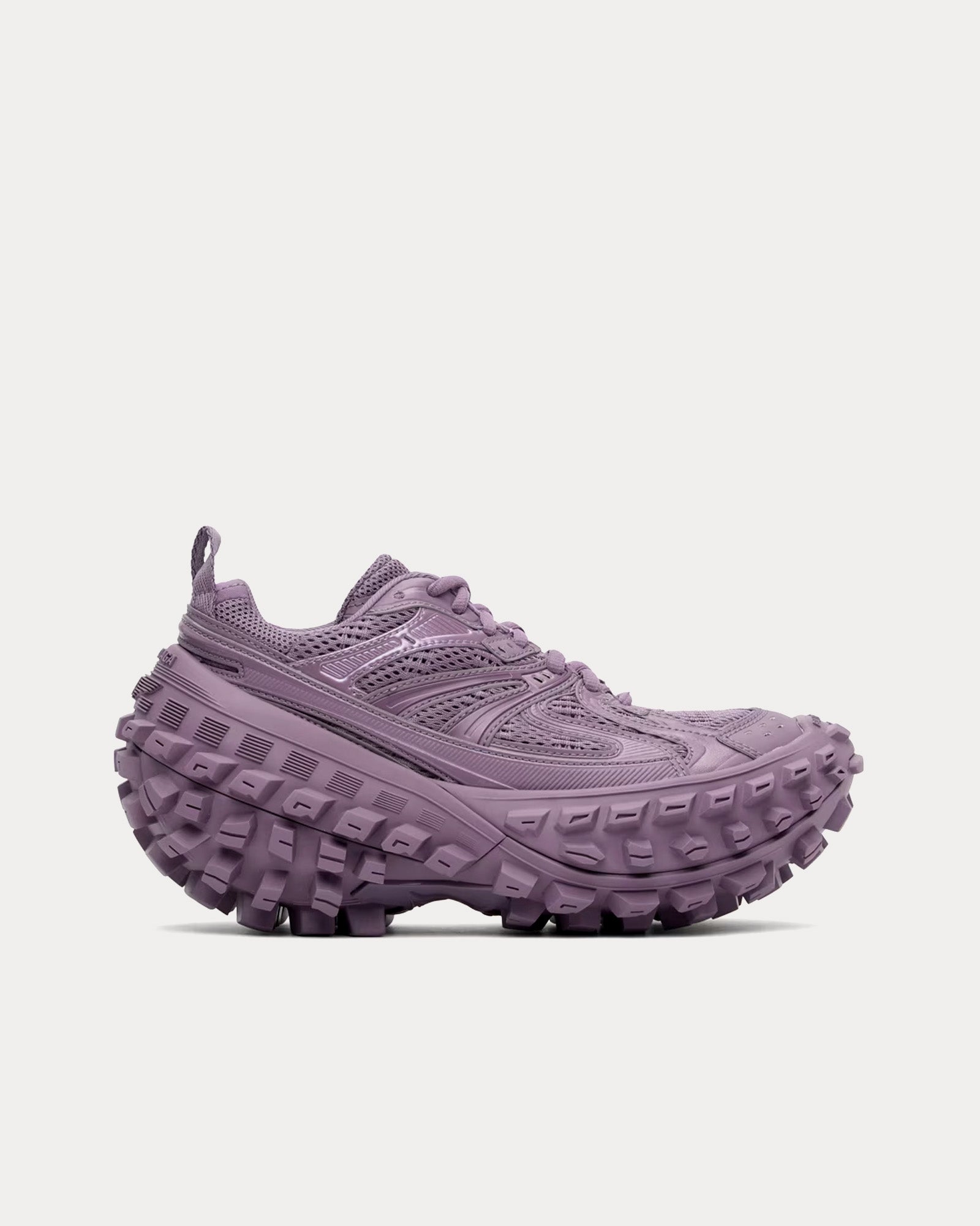 Balenciaga Bouncer Mesh & Nylon Purple Low Top Sneakers - 1