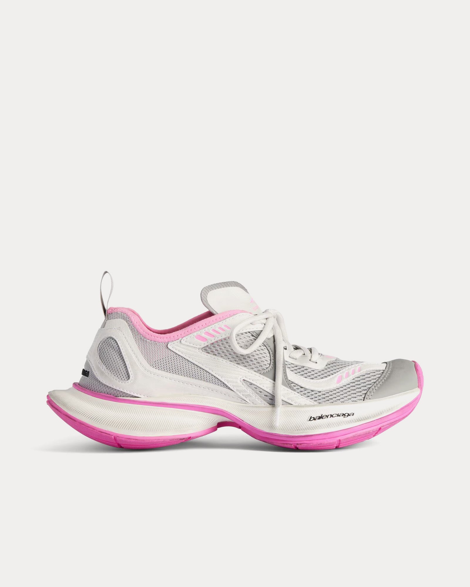 Balenciaga Circuit White / Grey / Pink Low Top Sneakers - 1