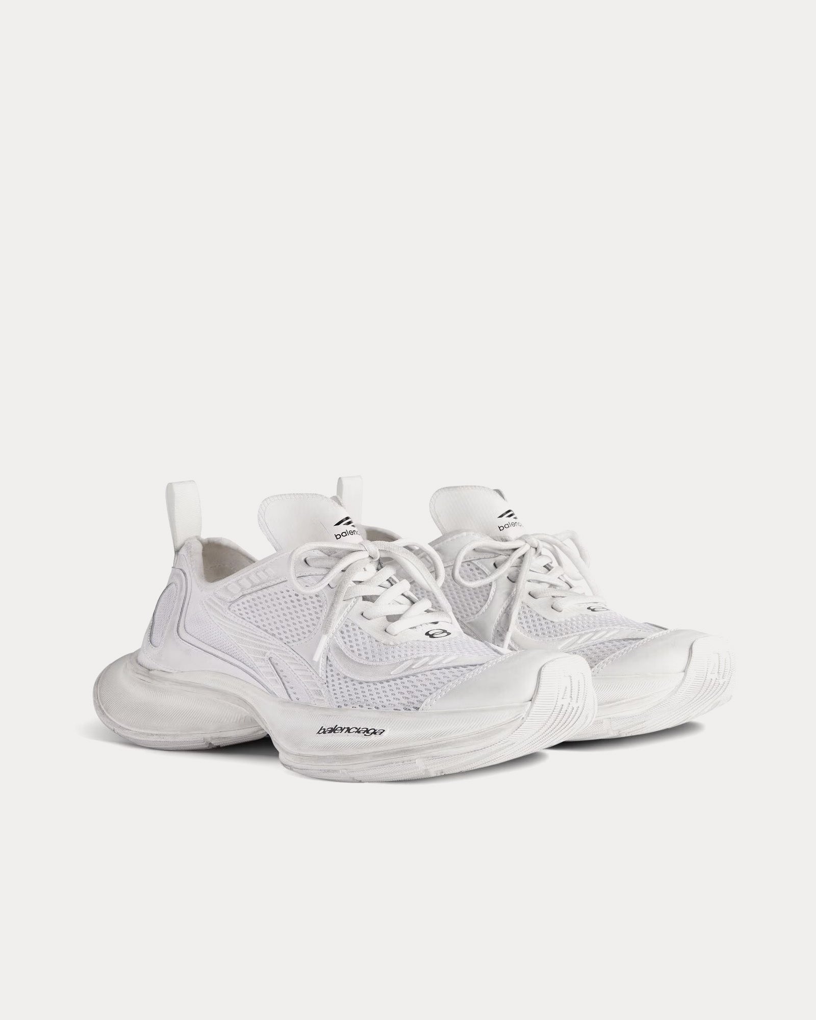 Balenciaga Circuit White Low Top Sneakers - 3