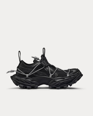 Balenciaga Hike Mesh, Polyurethane & Polyester Black Low Top Sneakers