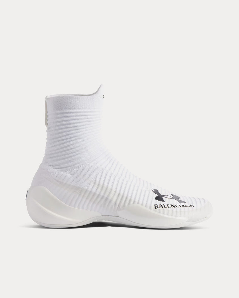 Balenciaga x Under Armour Hyper White / Black High Top Sneakers - 1