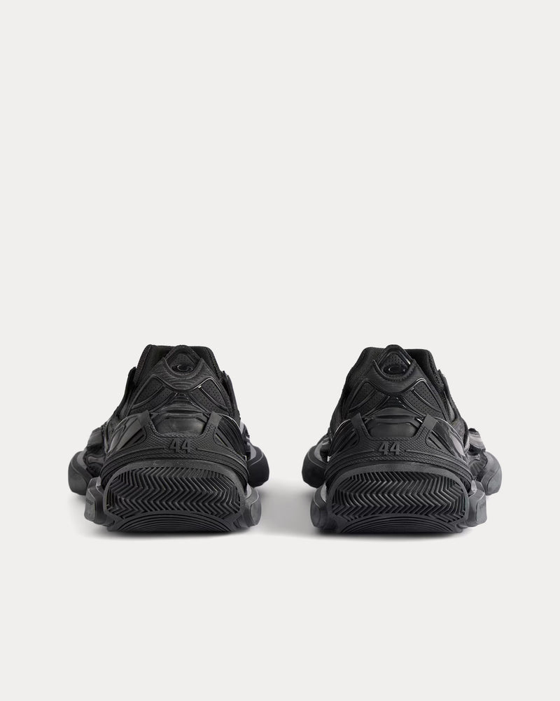 Balenciaga Reptile Polyurethane & Polyester Black Low Top Sneakers - 4