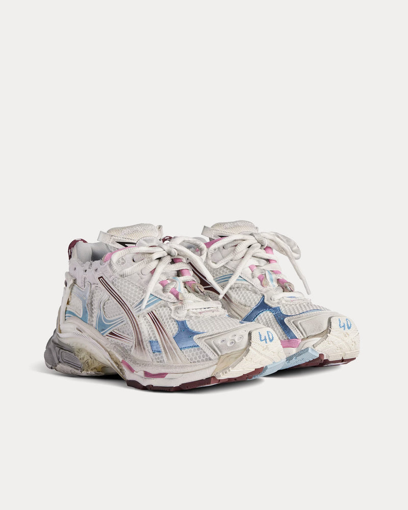 Balenciaga Runner Gradient White / Brown / Blue / Pink / Grey Low Top Sneakers - 3