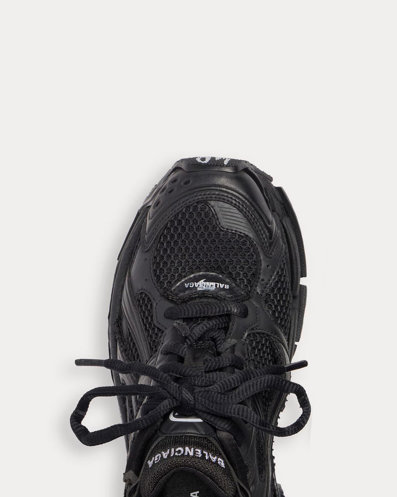 Balenciaga Runner Mesh & Nylon Black Low Top Sneakers - 5