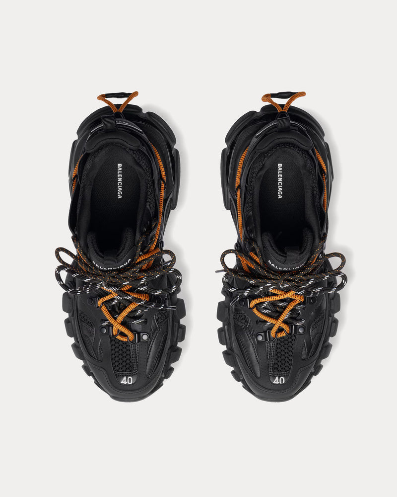 Balenciaga Track Trail Laces Black / Orange Low Top Sneakers - 2