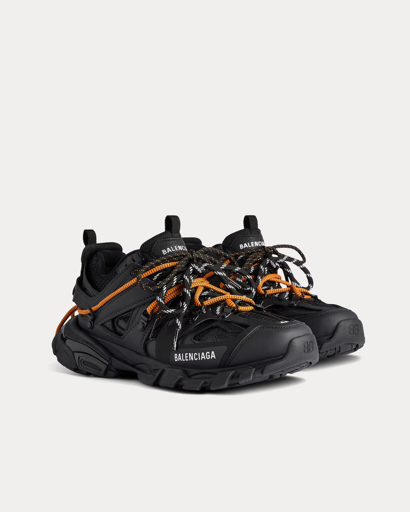 Balenciaga Track Trail Laces Black / Orange Low Top Sneakers - 3