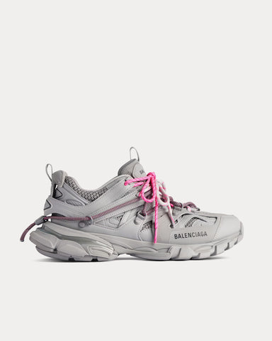 Balenciaga Track Trail Laces Grey / Pink Low Top Sneakers