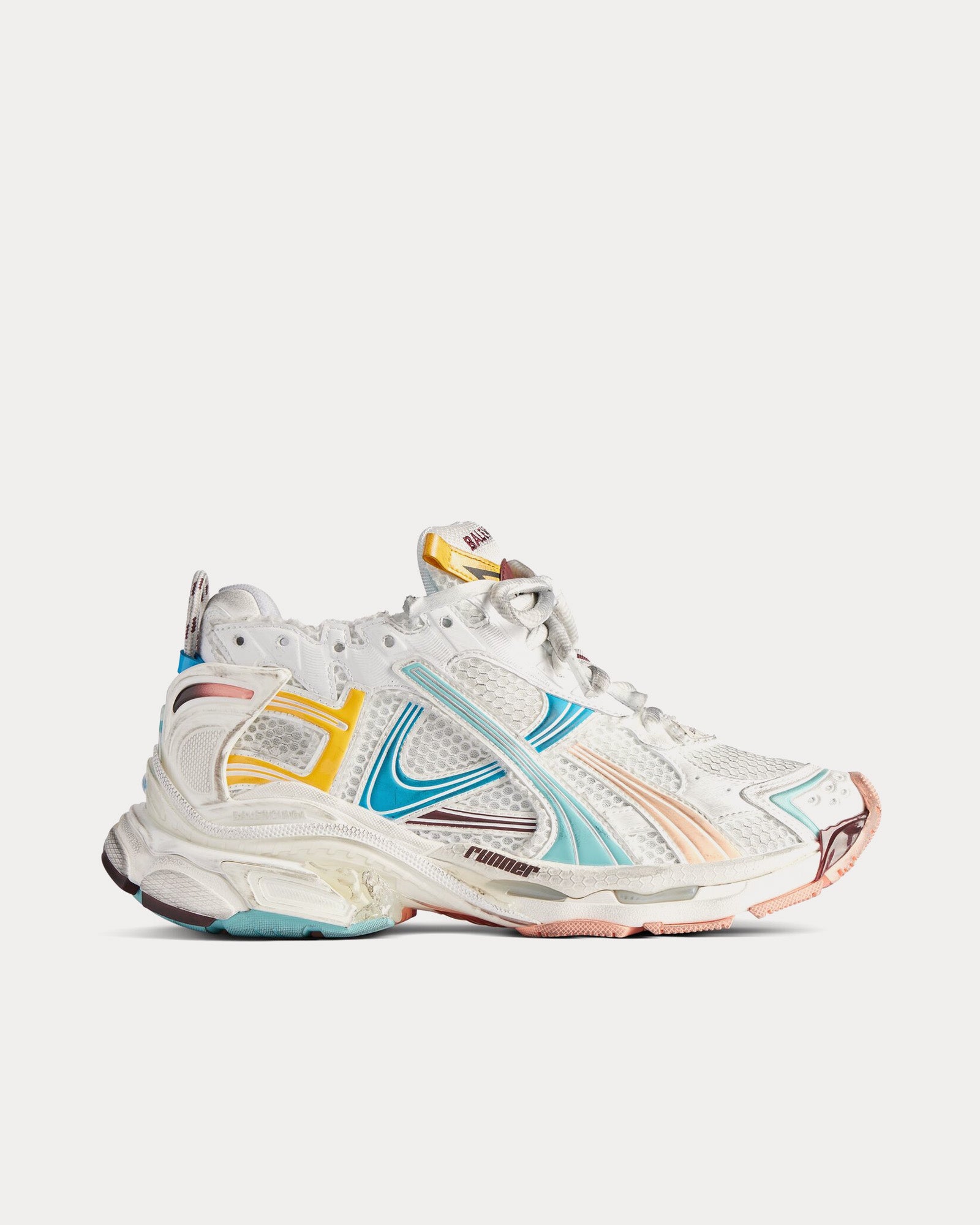 Balenciaga triple s white pink yellow best sale