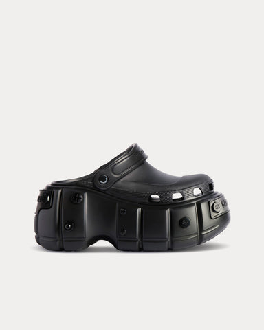 Balenciaga x Crocs HardCrocs™ Rubber Black Mules