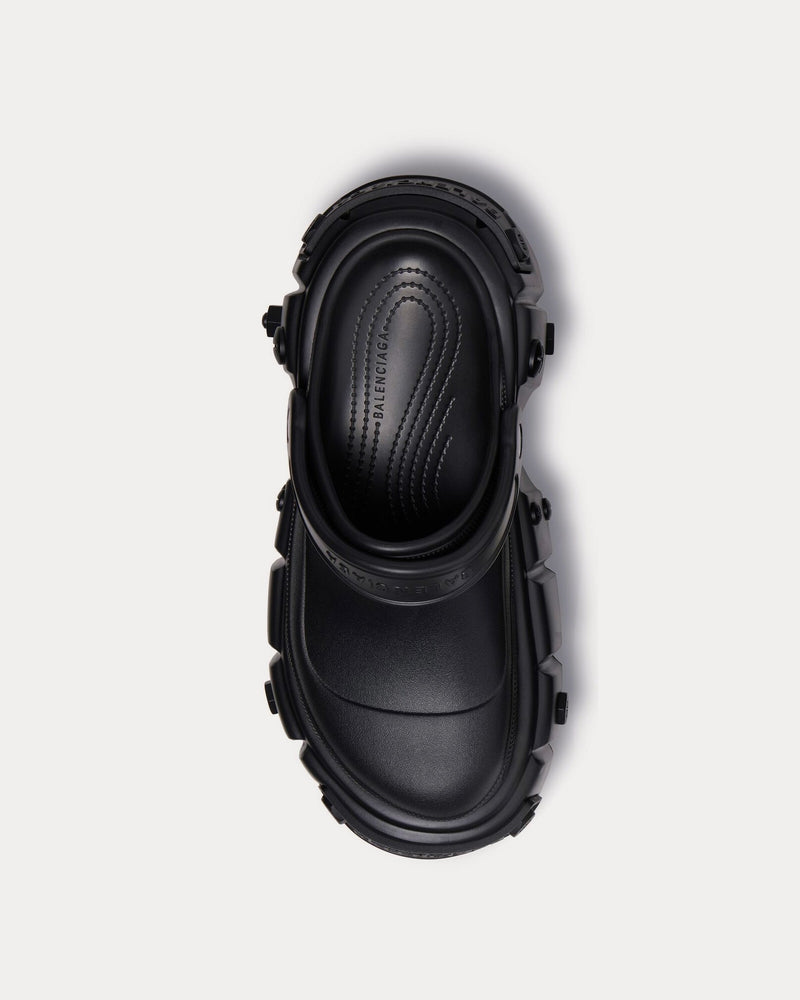 Balenciaga x Crocs HardCrocs™ Rubber Black Mules - 2