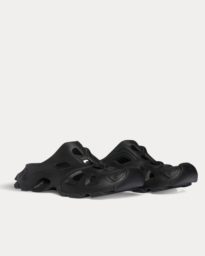 Balenciaga HD Mule Rubber Black Slip Ons - Sneak in Peace