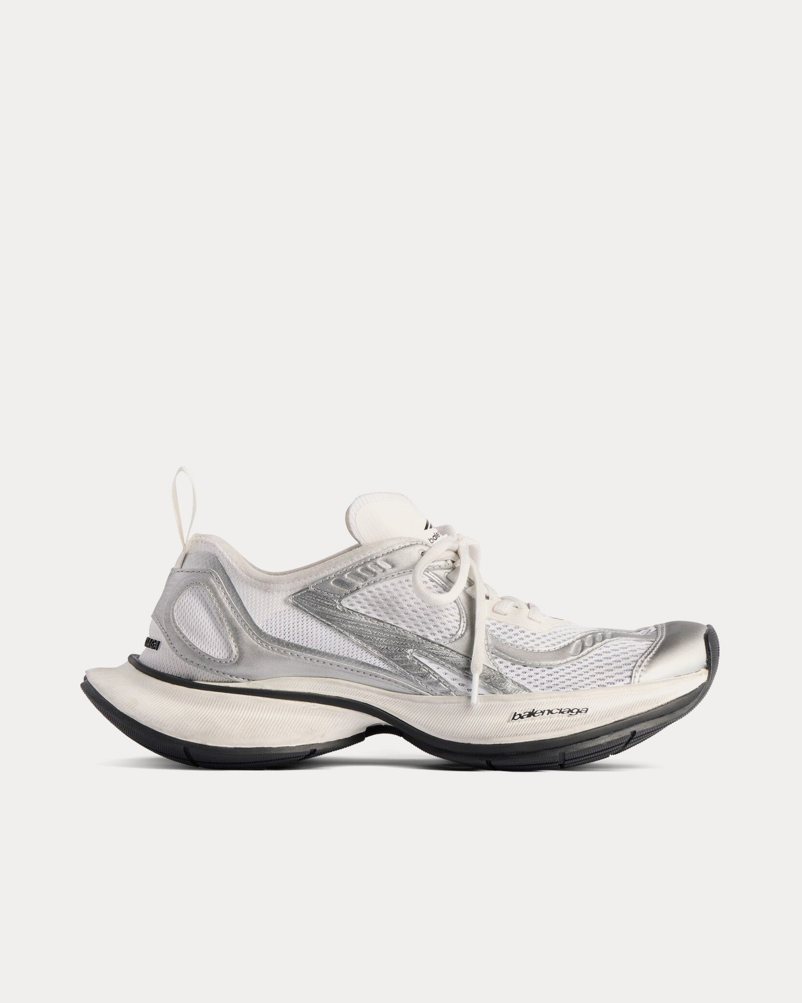 Balenciaga Circuit White / Silver Low Top Sneakers - 1