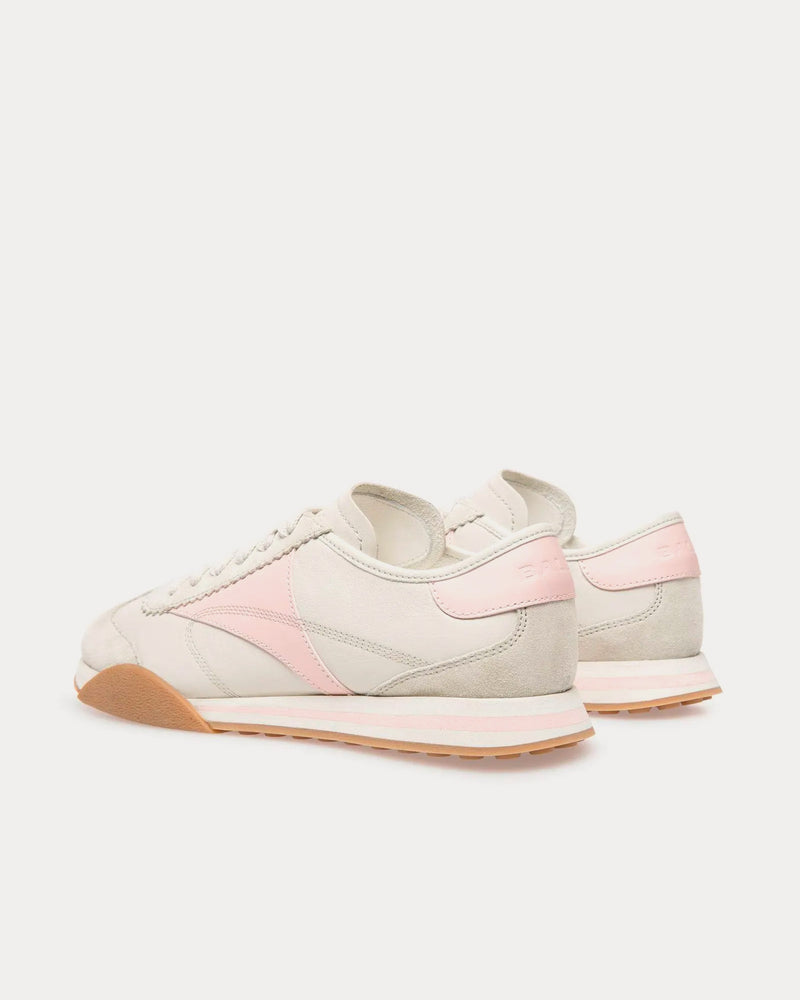 Bally Sussex Leather Dusty White / Rose Low Top Sneakers - 3