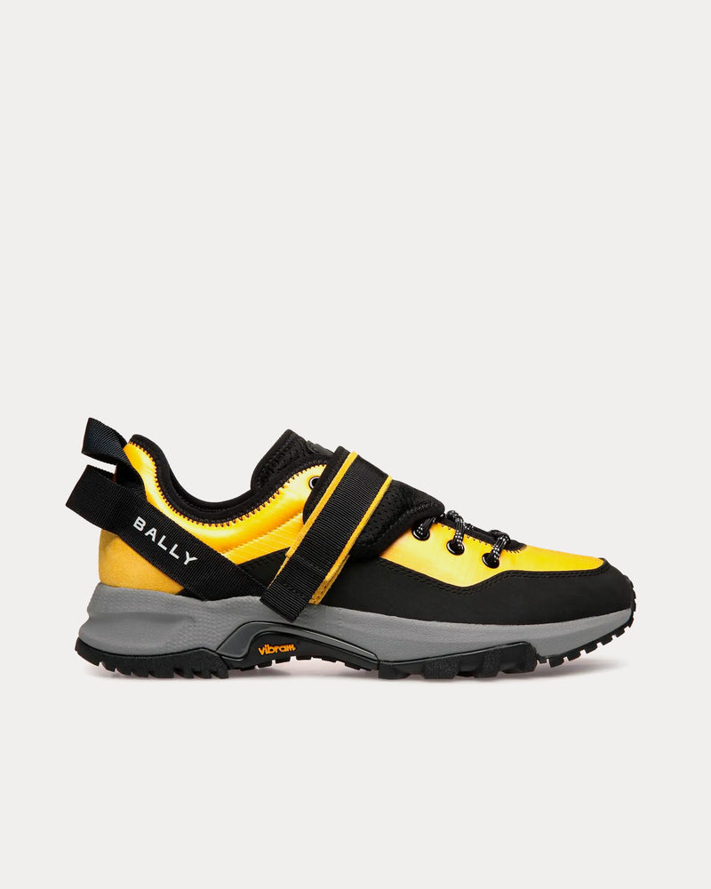 Bally Fast Nylon Yellow / Black Low Top Sneakers - 1