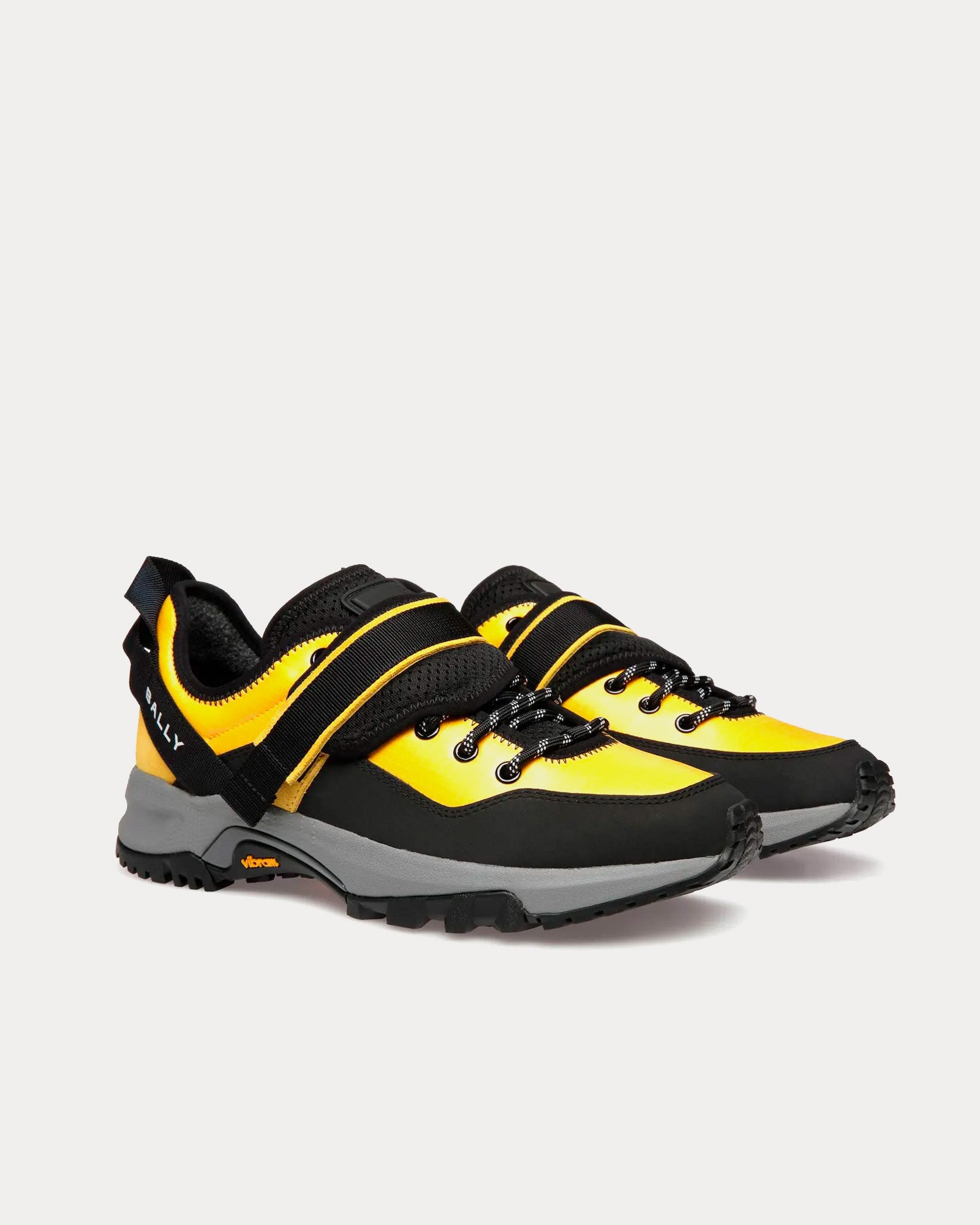 Bally Fast Nylon Yellow / Black Low Top Sneakers - 2