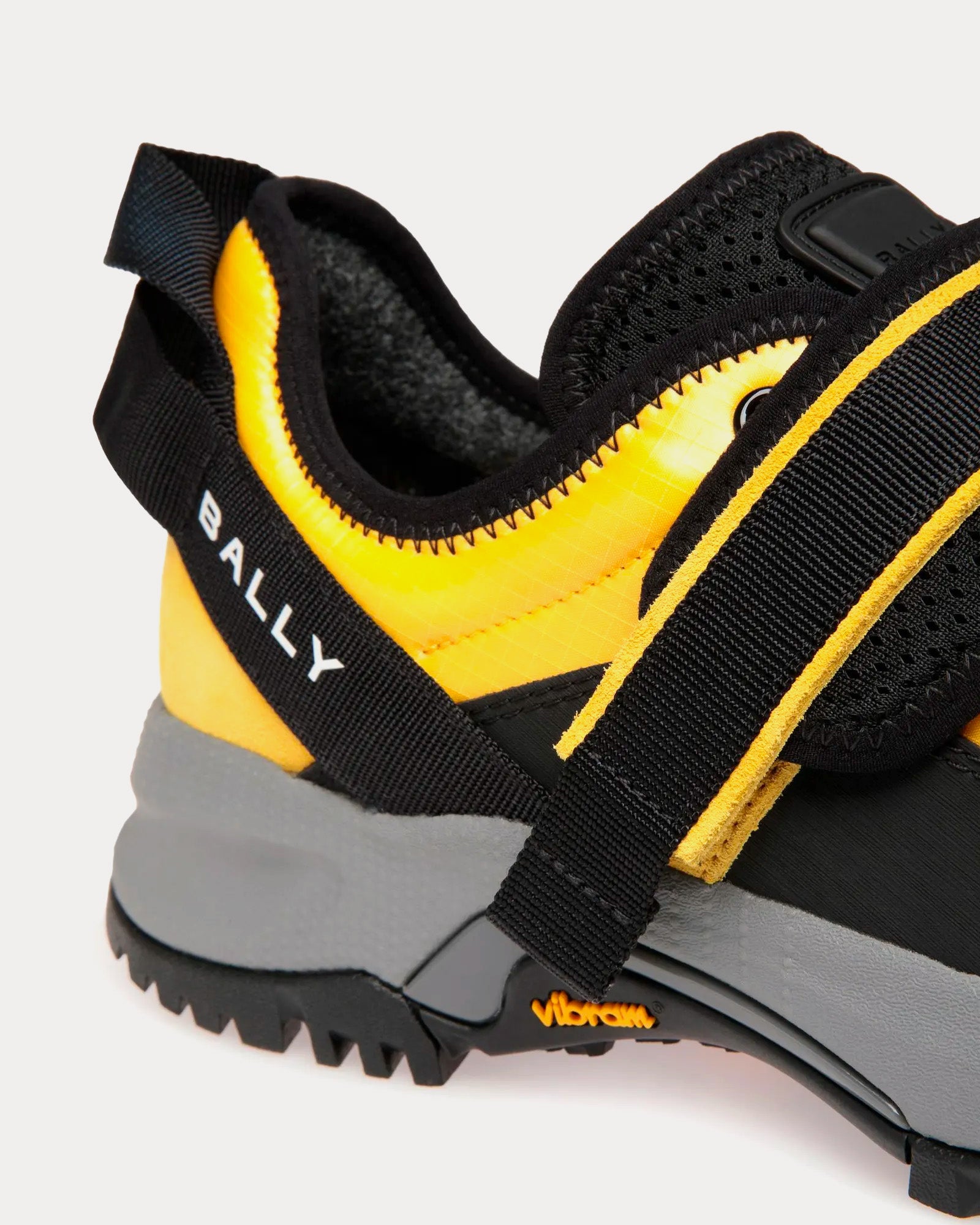 Bally Fast Nylon Yellow / Black Low Top Sneakers - 5