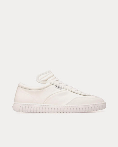 Bally Player Leather & Suede White Low Top Sneakers