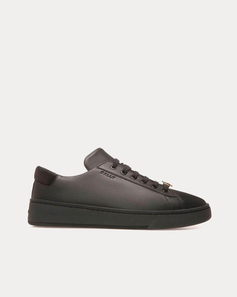 Bally Raise Leather Black Low Top Sneakers - 1