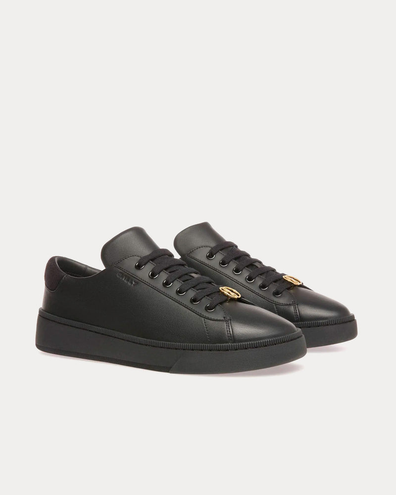 Bally Raise Leather Black Low Top Sneakers - 2