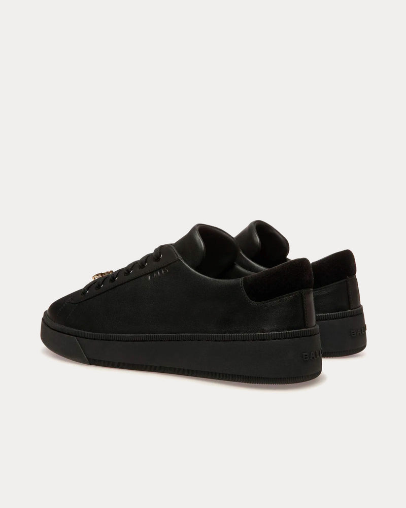 Bally Raise Leather Black Low Top Sneakers - 3