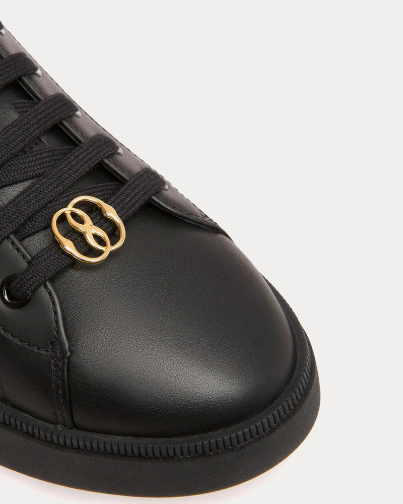 Bally Raise Leather Black Low Top Sneakers - 4