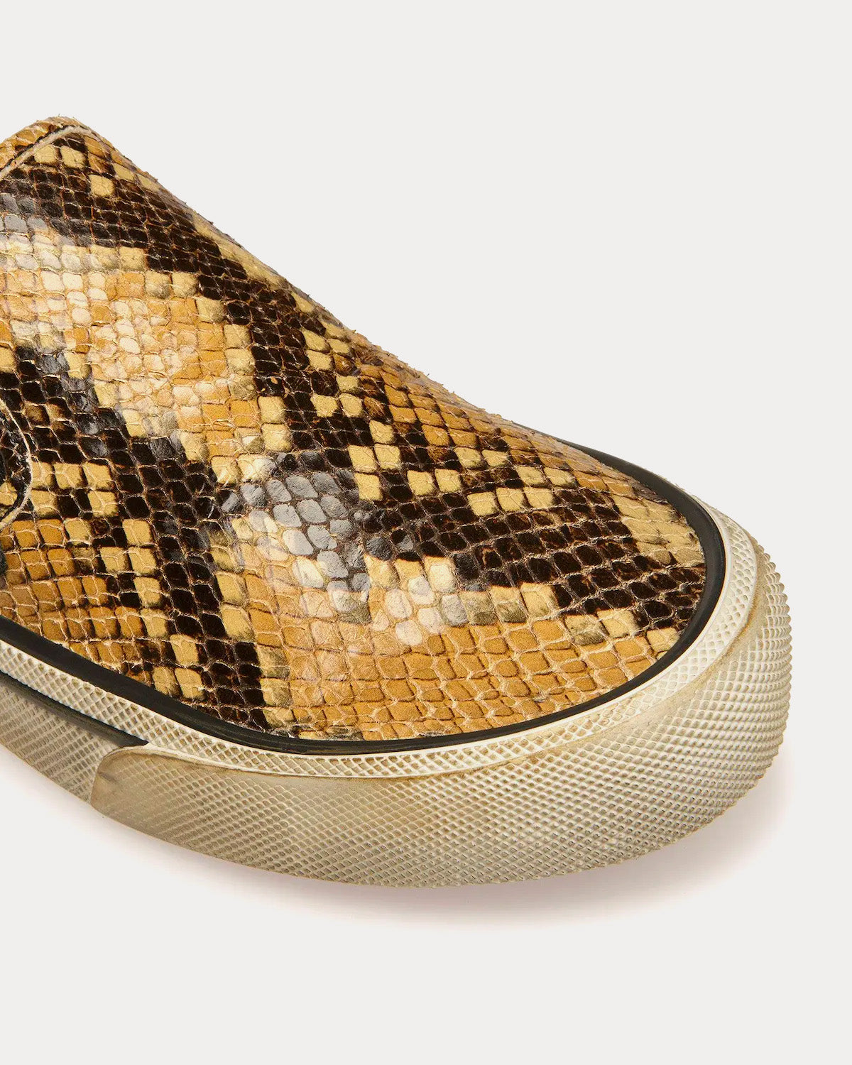 Bally Santa Ana Python Print Brown Slip On Sneakers - 4