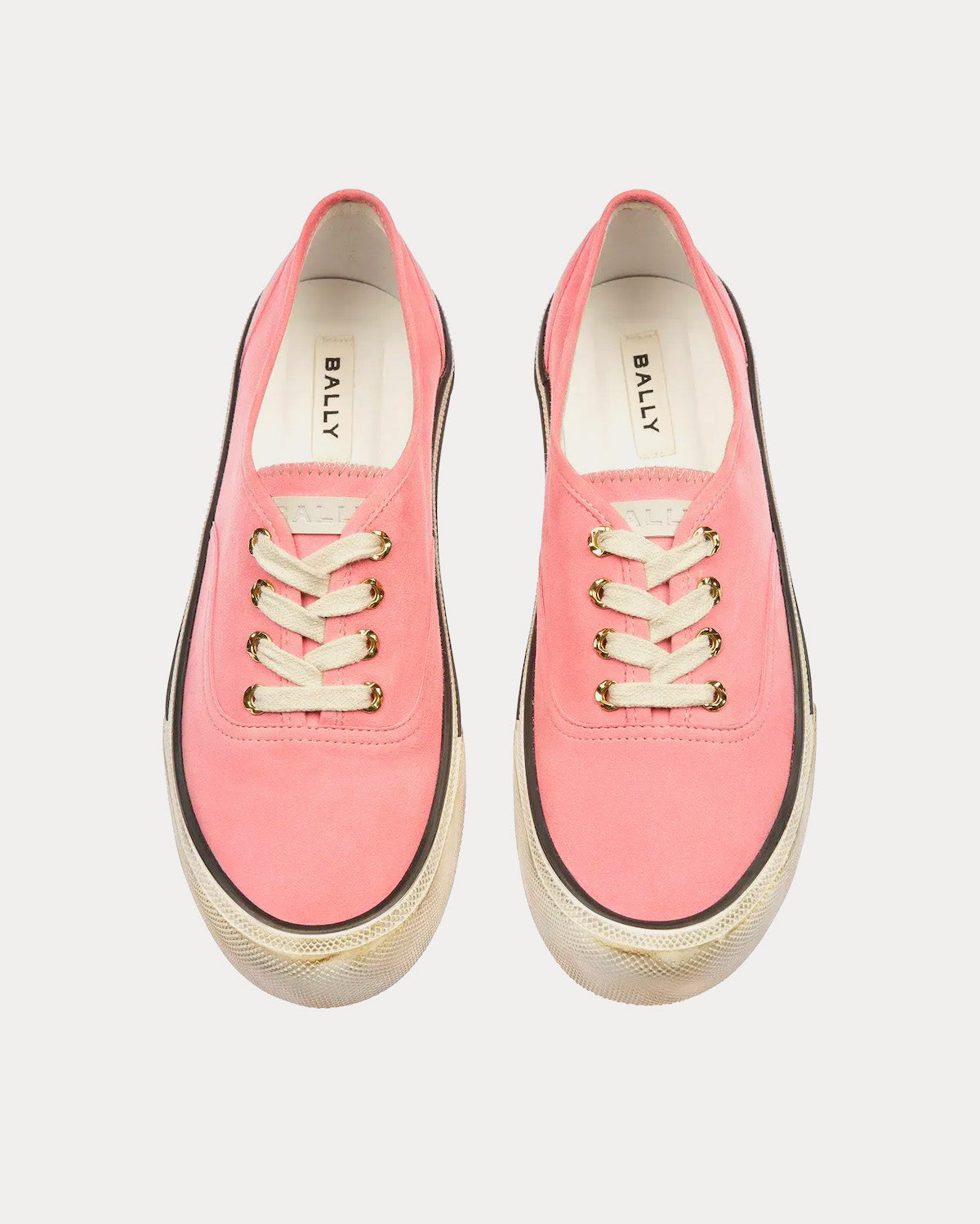 Bally Santa Ana Suede Pink Low Top Sneakers - 2