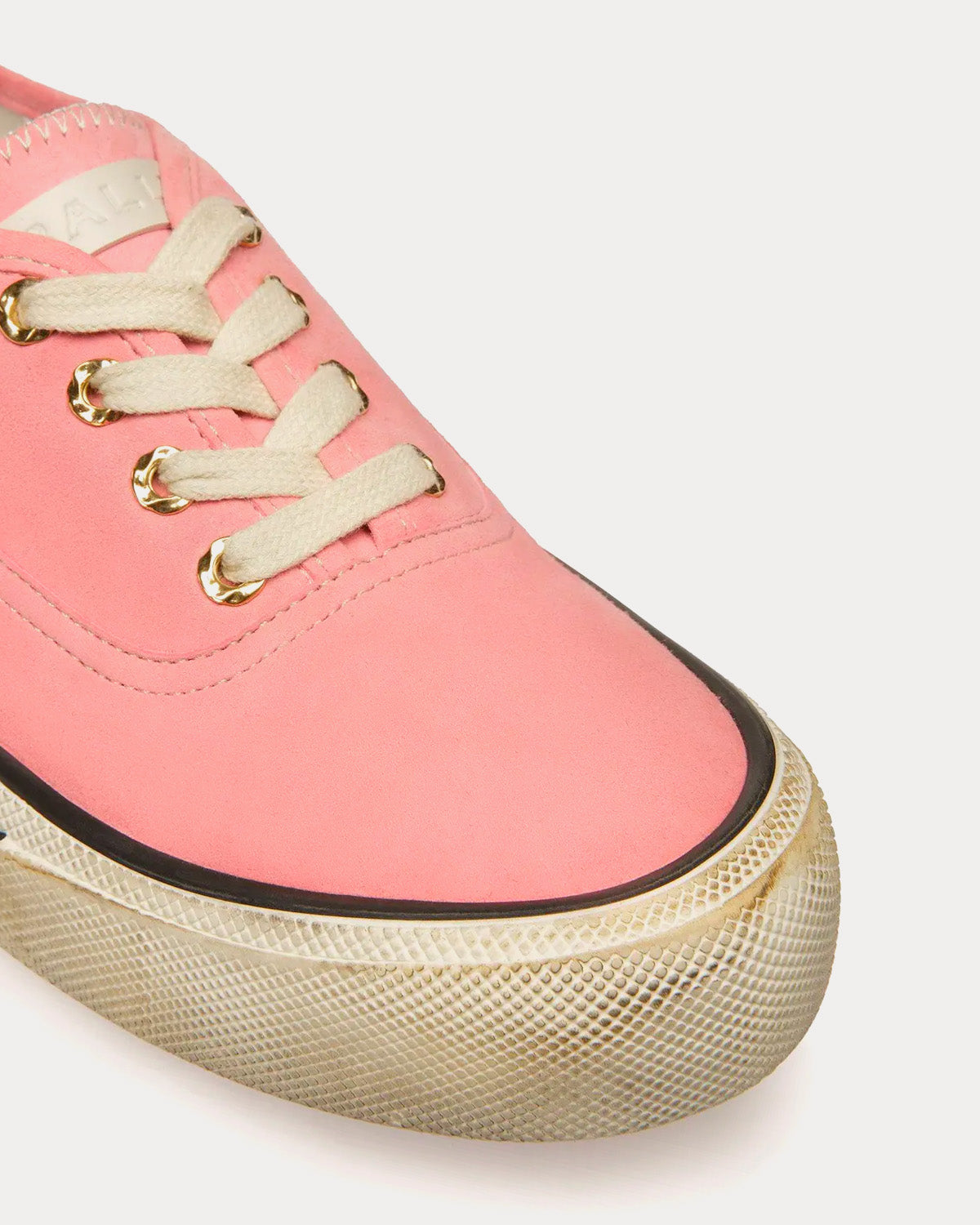 Bally Santa Ana Suede Pink Low Top Sneakers - 4