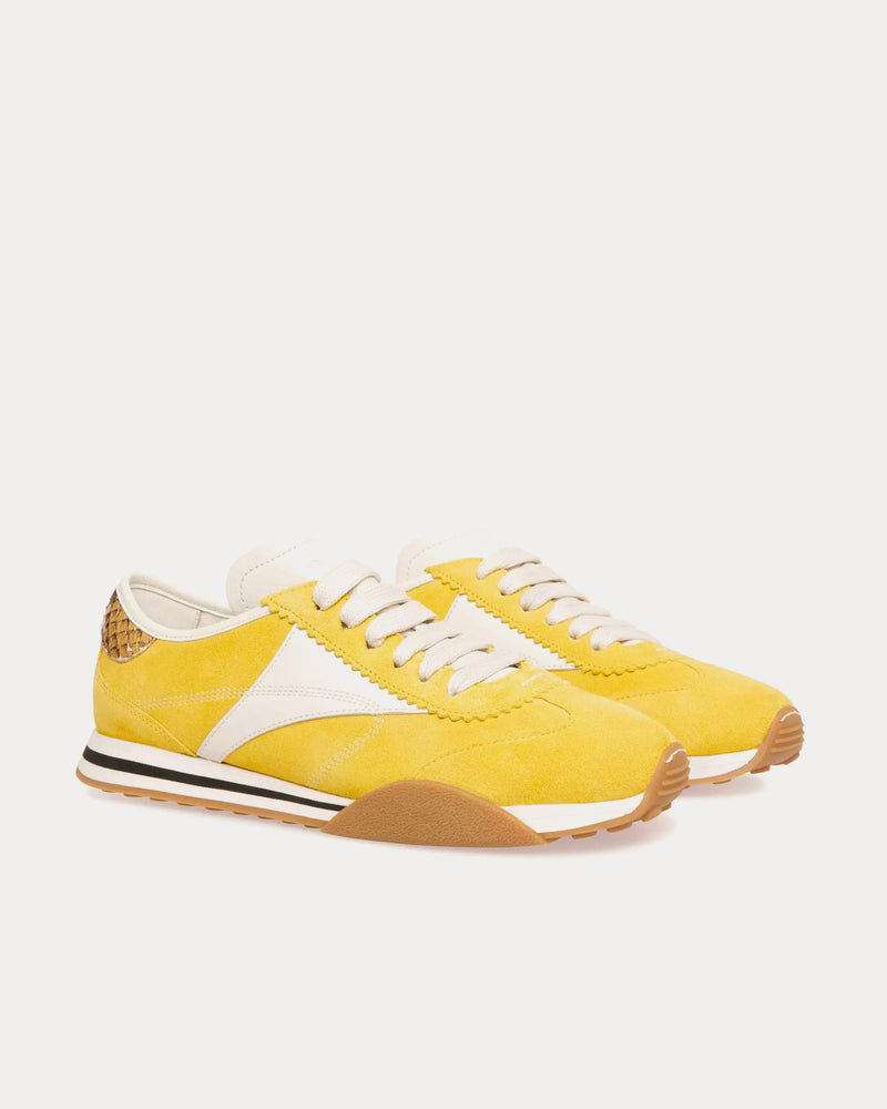 Bally Sussex Leather Yellow / White Low Top Sneakers - 2