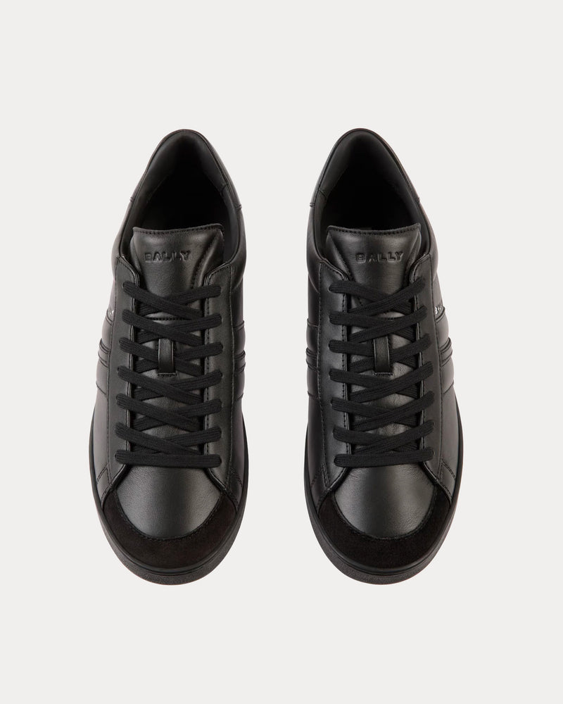 Bally Tennis Leather Black Low Top Sneakers - 2