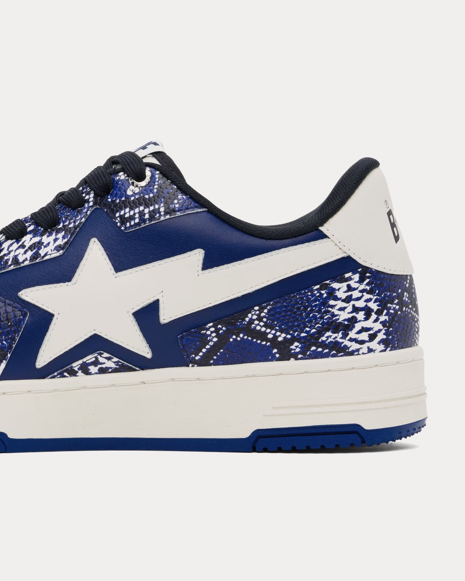 A Bathing APE Bape Sta Blue / White Low Top Sneakers - 4