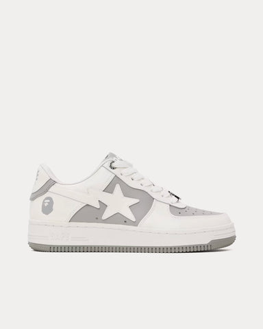 A Bathing APE Bape Sta #6 White / Grey Low Top Sneakers