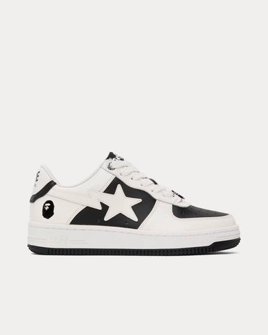 A Bathing APE Bape Sta #6 White / Black Low Top Sneakers