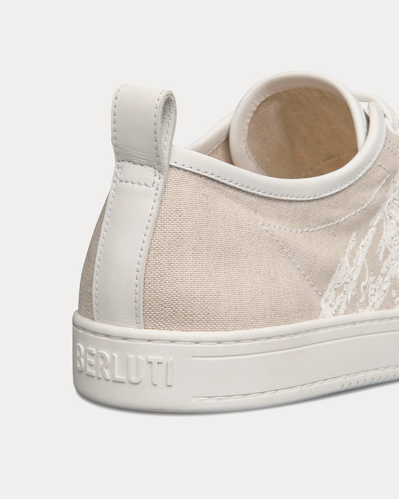 Berluti Playtime Cotton Beige Low Top Sneakers - 3