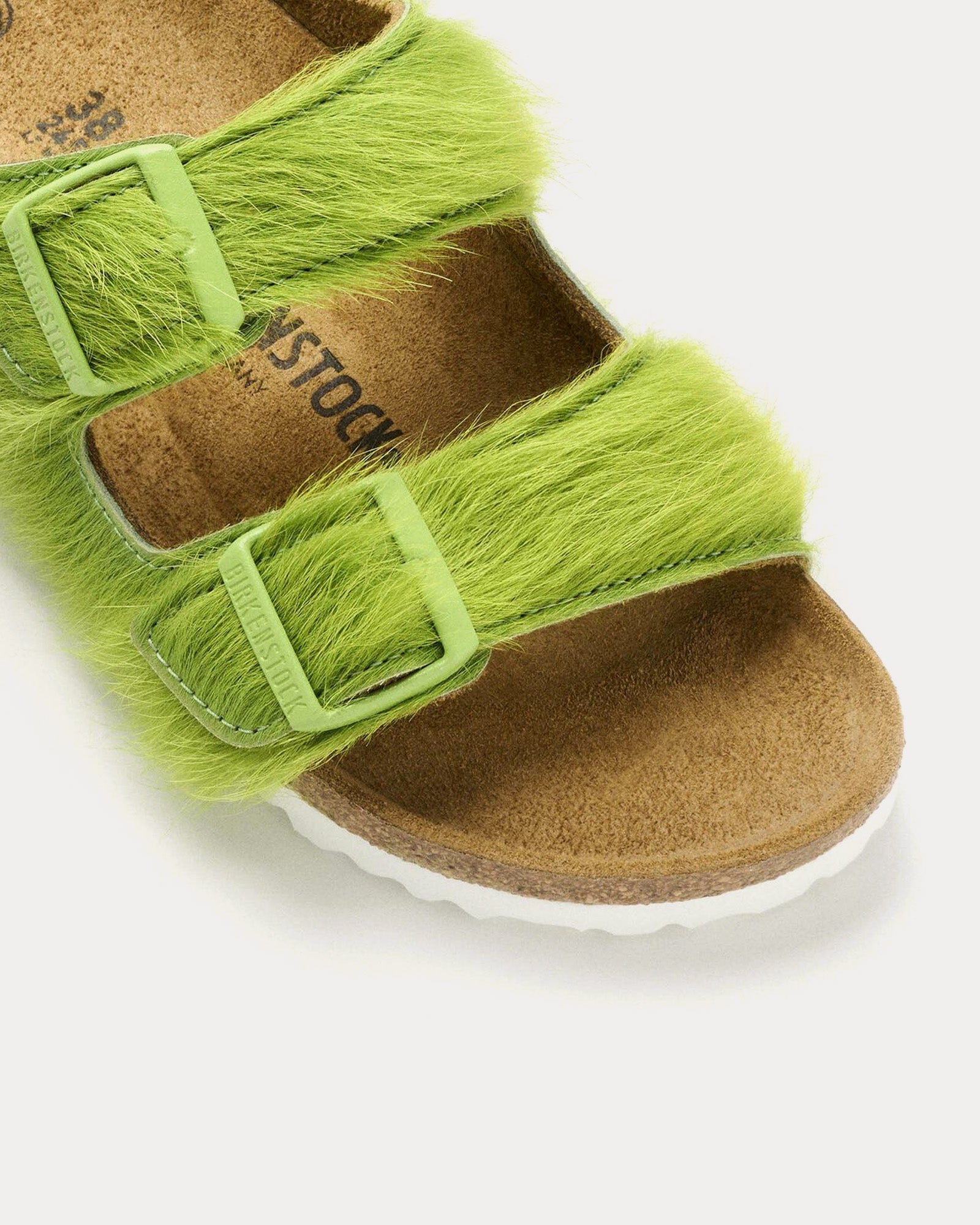 Birkenstock x Concepts 1774 Arizona Fur Lime Green Sandals - 3