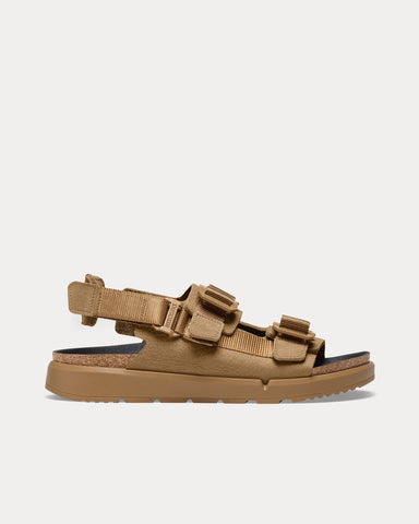 Birkenstock Shinjuku Natural Leather & Textile Cork Brown Sandals