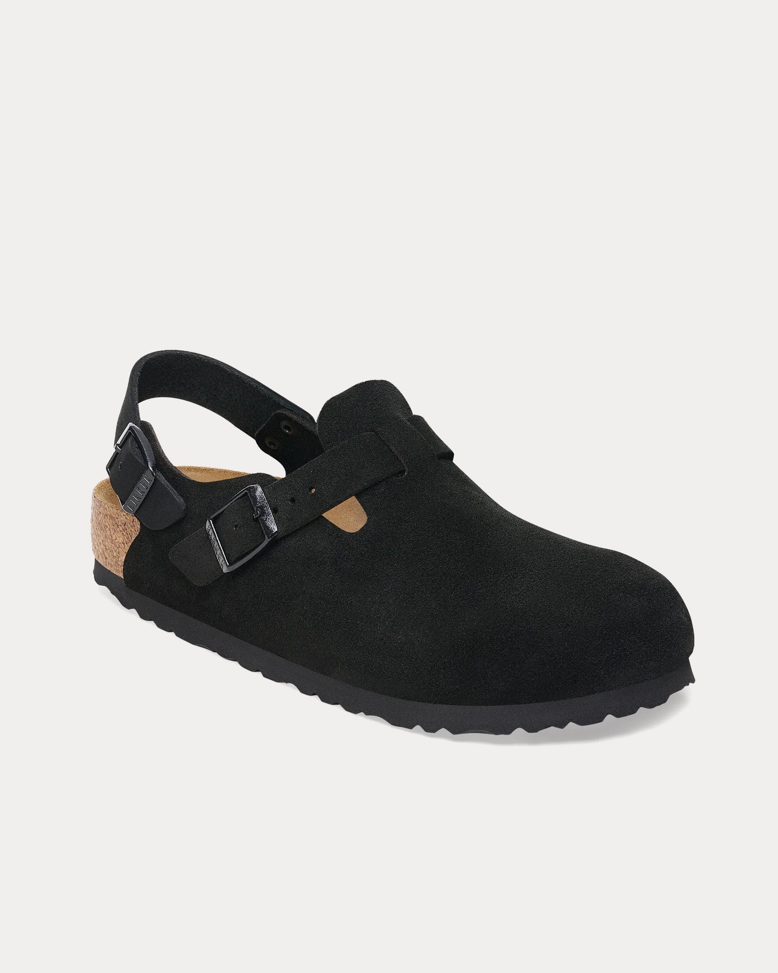 Birkenstock Tokio Suede Black / Black Clogs - 3