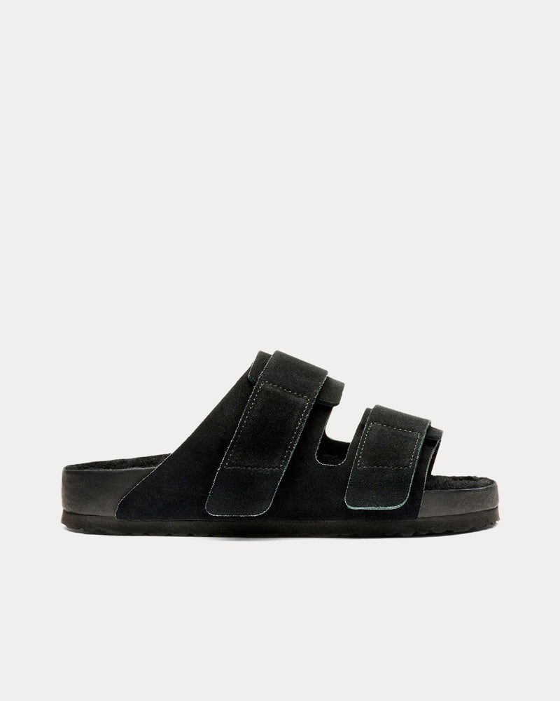 Birkenstock x Tekla Uji Shearling Slate Sandals - 1