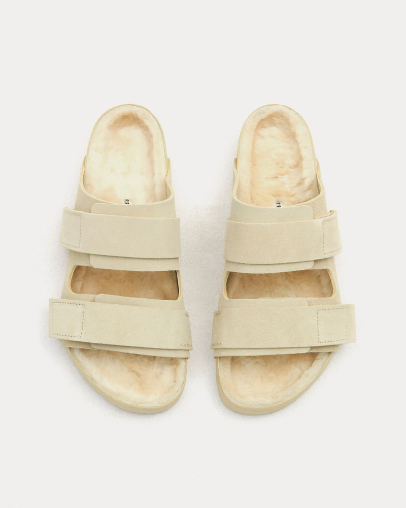 Birkenstock x Tekla Uji Shearling Straw Sandals - 2