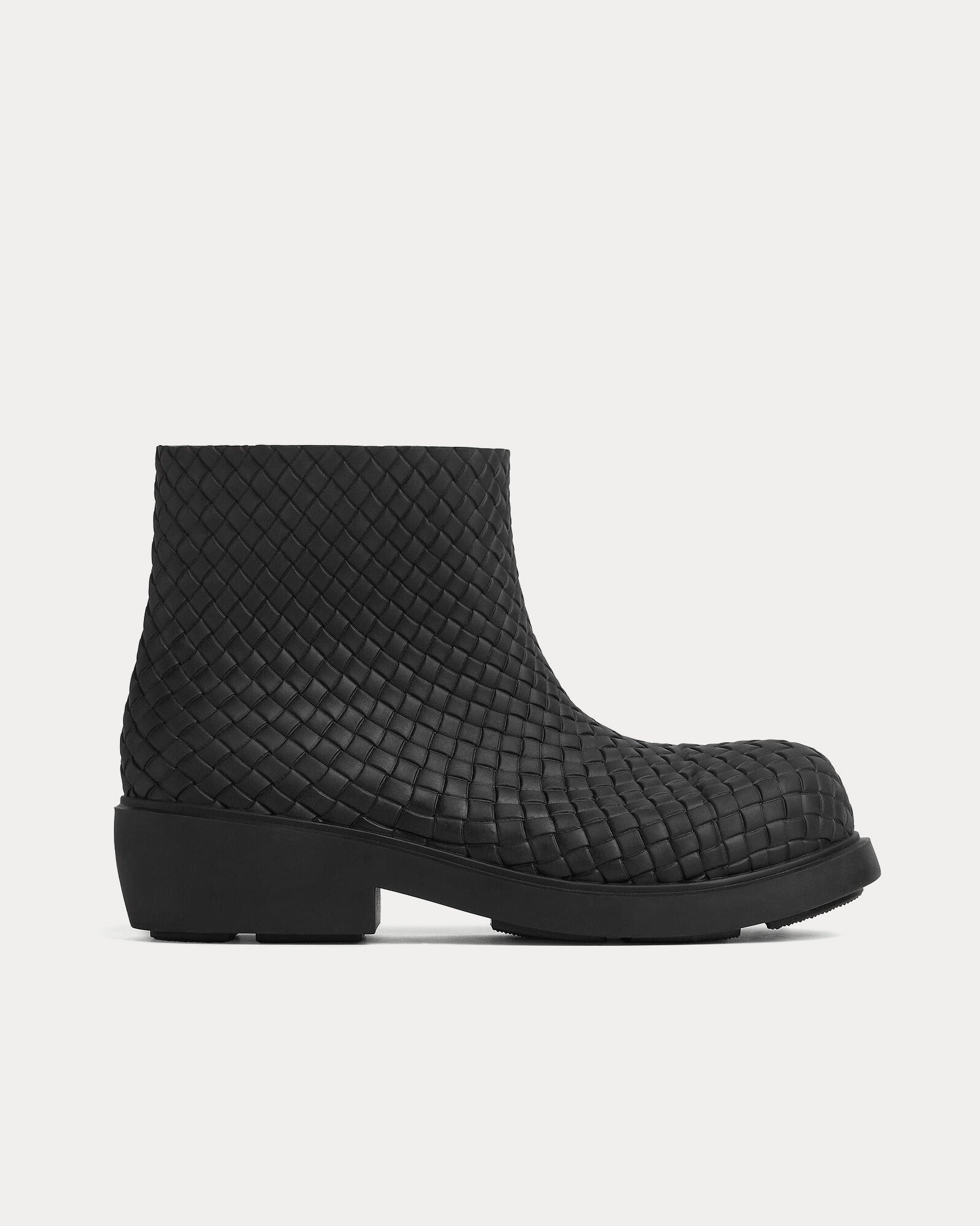 Bottega Veneta Fireman Ankle Black Boots - 1