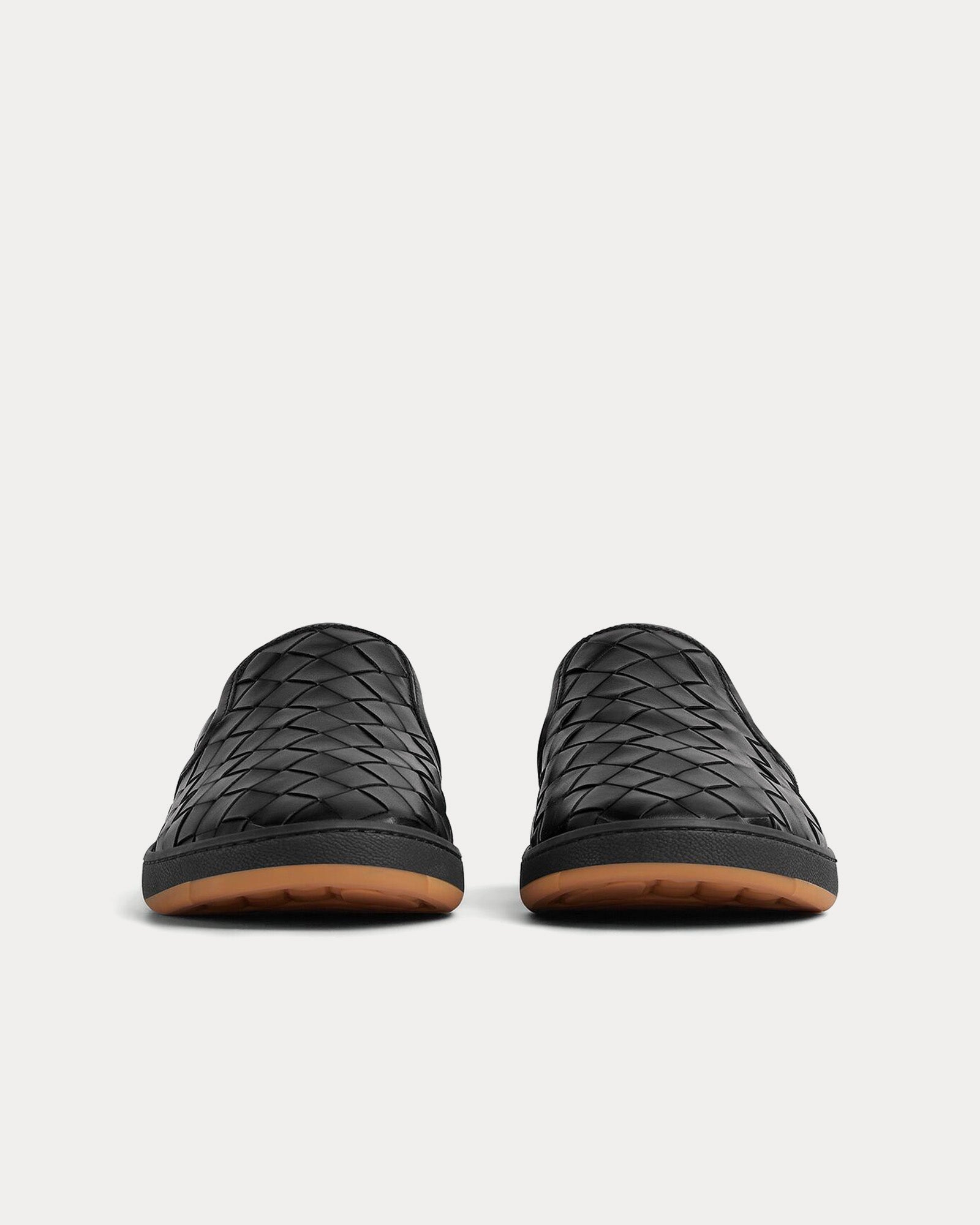 Bottega Veneta Sawyer Intrecciato Black Slip On Sneakers - 3