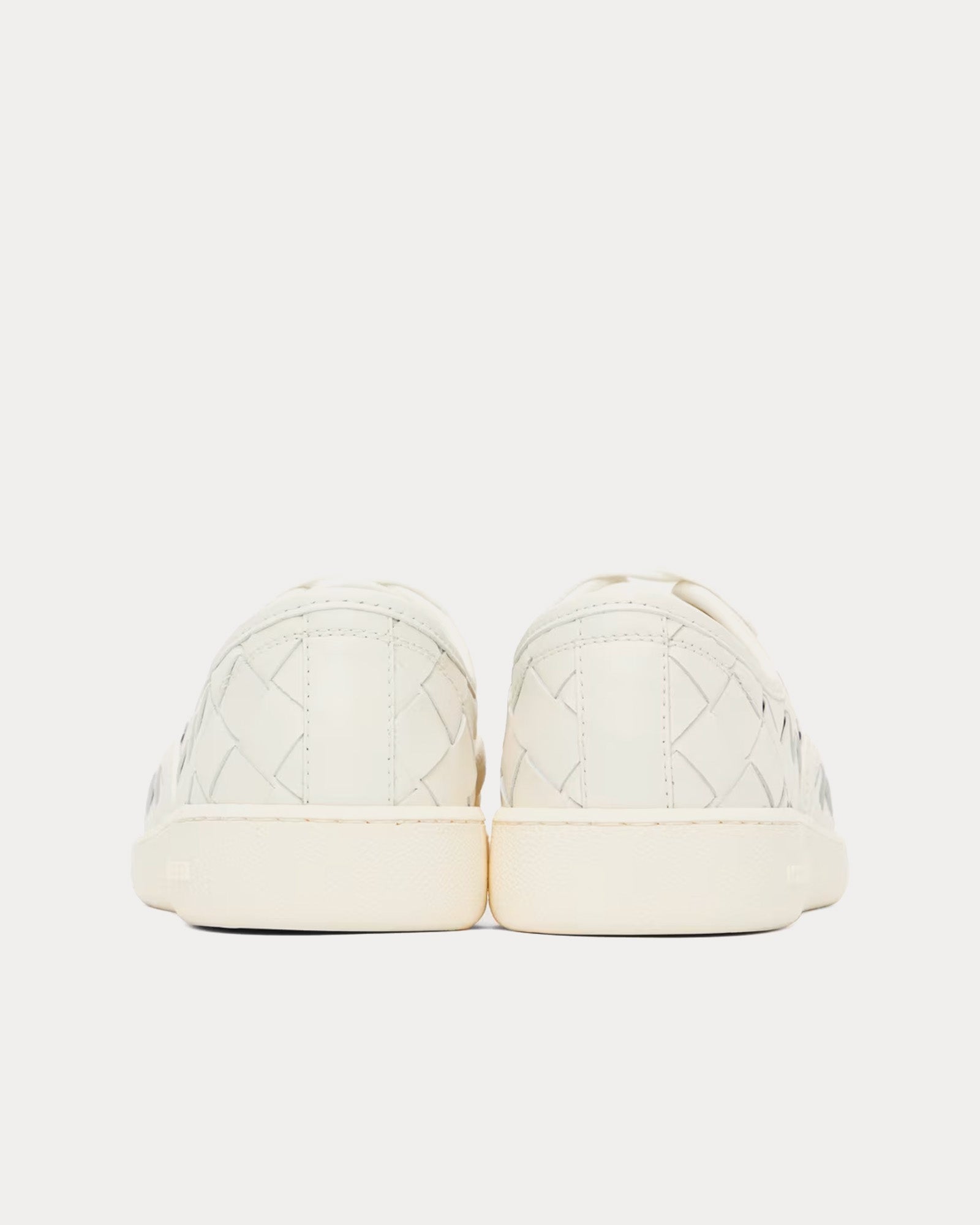 Bottega Veneta Sawyer Intrecciato White Low Top Sneakers - 3