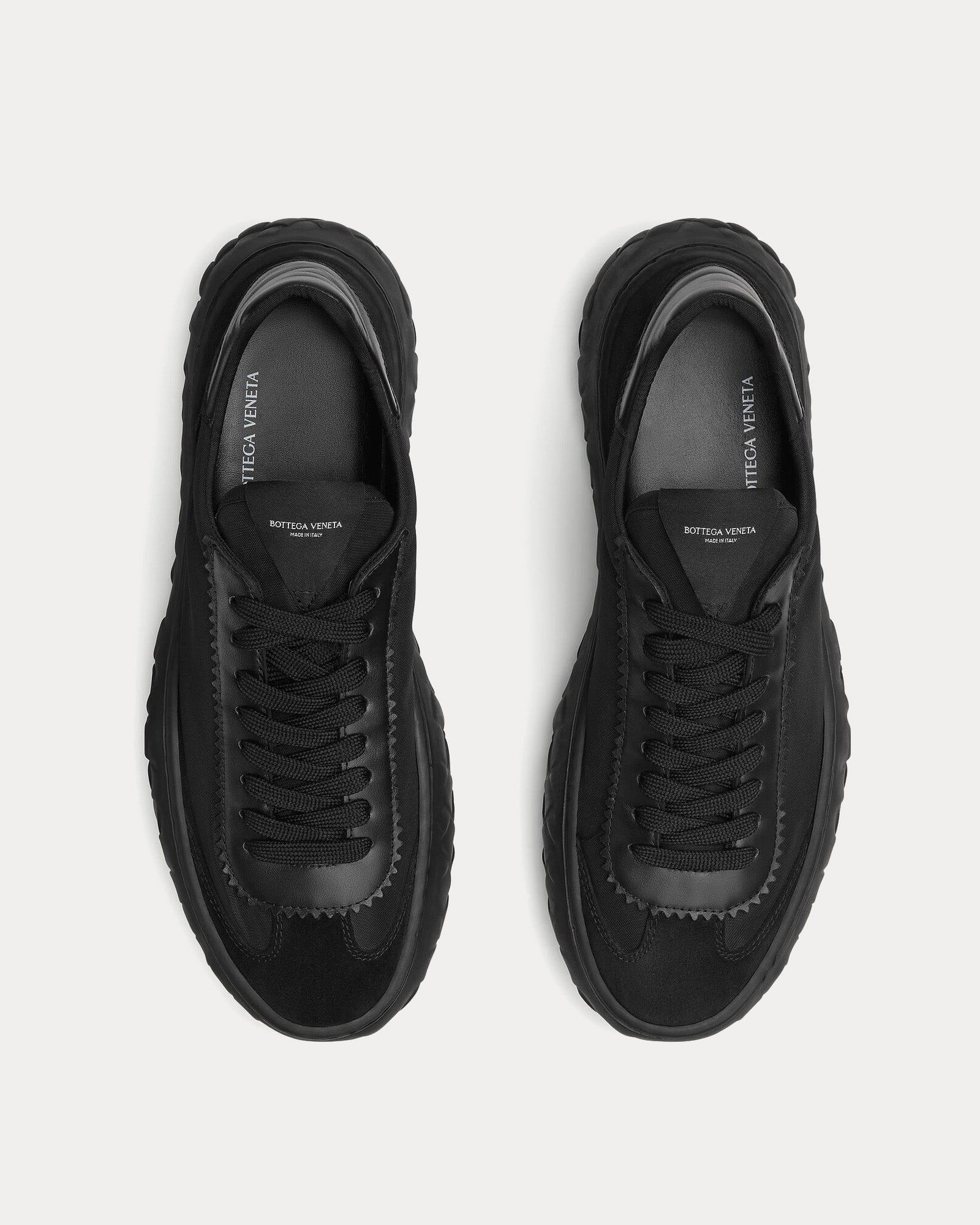 Bottega Veneta Apollo Black Low Top Sneakers - 2