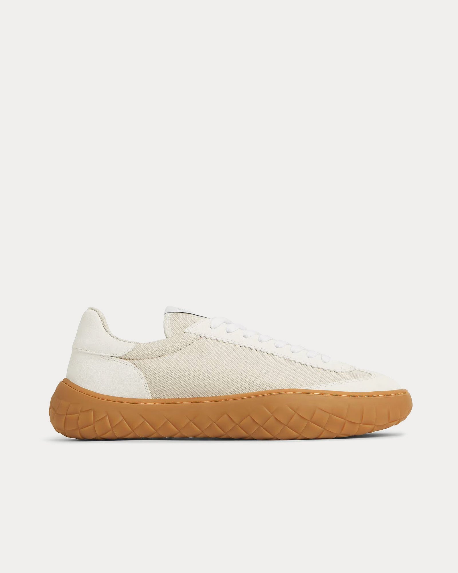 Bottega Veneta Apollo White / Rubber Band Low Top Sneakers - 1