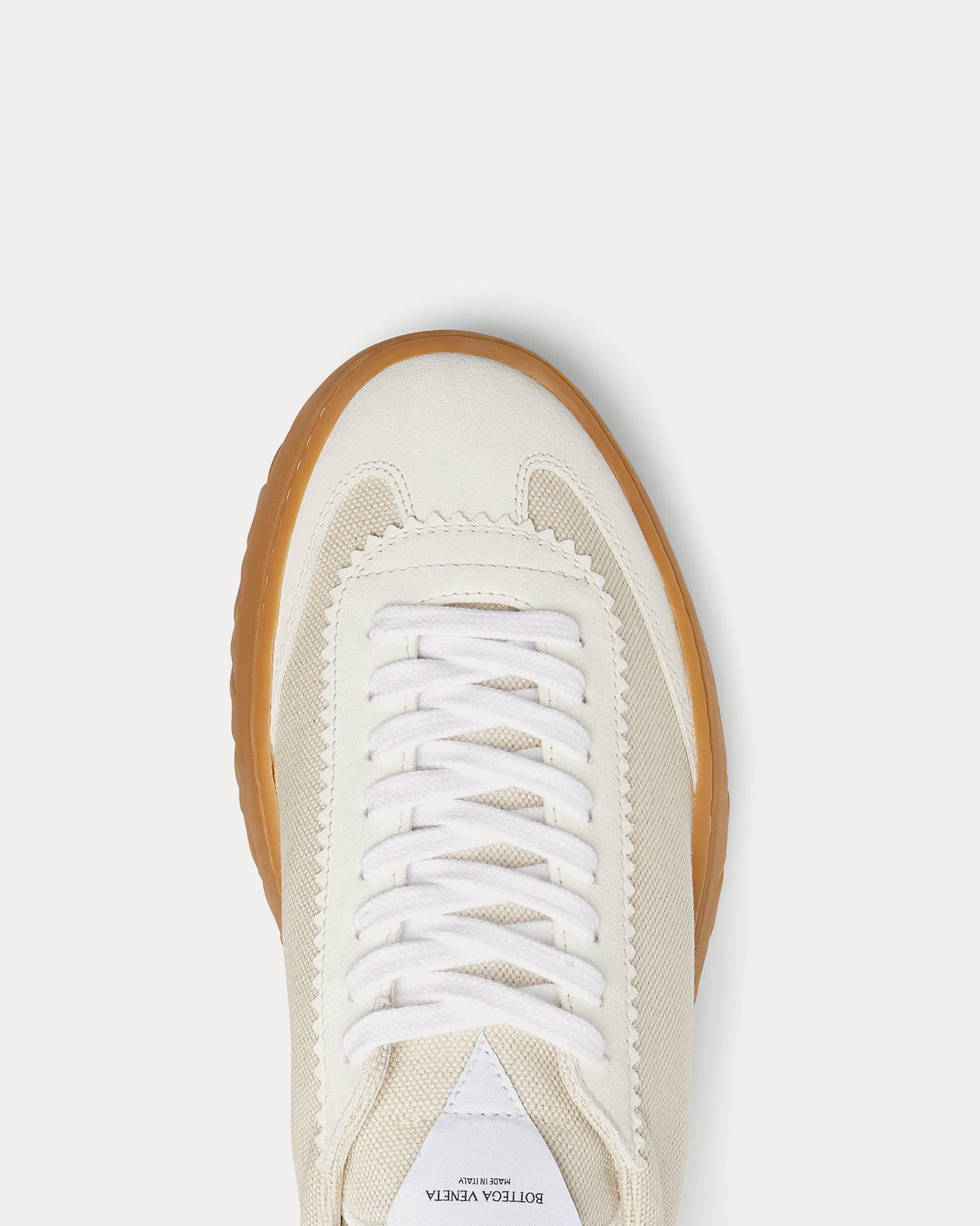 Bottega Veneta Apollo White / Rubber Band Low Top Sneakers - 5