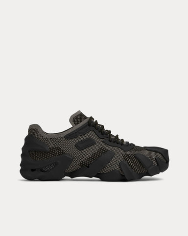 Bottega Veneta Flex Technical Knit Light Graphite / Black Low Top Sneakers