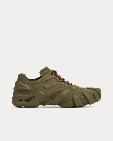 Bottega Veneta Flex Technical Knit Khaki / Olive Oil Low Top Sneakers